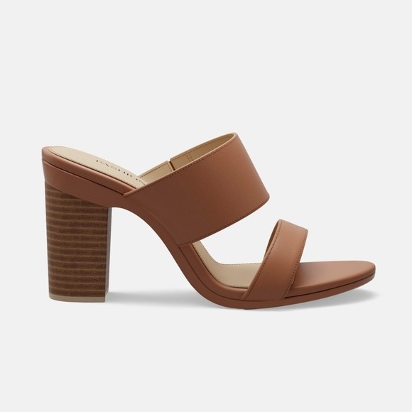 Pashion Footwear Shoes - Pashion Slide Sandal Heel in Whiskey | Size 6.5